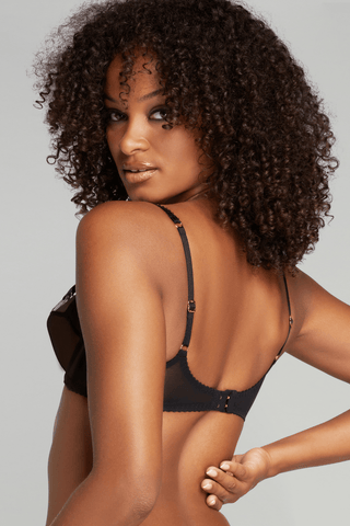 Agent Provocateur Lorna Party Plunge Underwired Bra Black