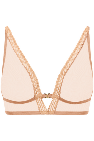 Aubade Sand Wireless Bralette | Sheer Emotion
