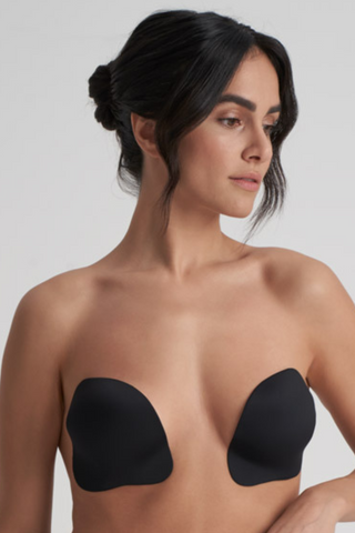 Bye Bra Push-Up Adhesive Cups Black