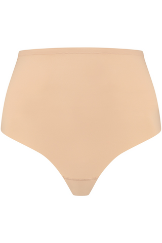 Bye Bra Sculpting Mid Waist Thong Beige