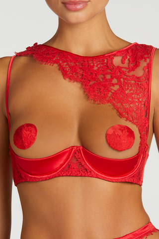 Coco de Mer Marella Quarter Cup Bra Red