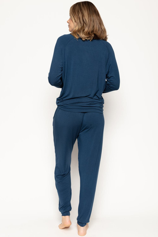 Cyberjammies Verity Petrol Blue Jersey Pants