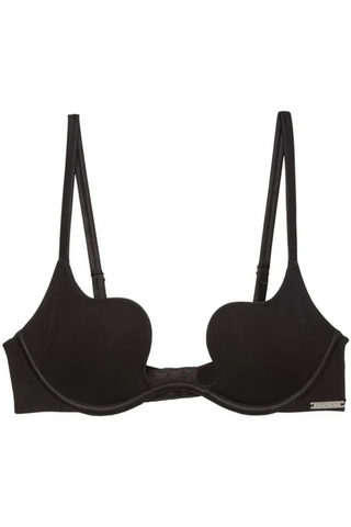 Fleur du Mal Le Stretch Micro Black U-Plunge Bra - Sexy Black Bra