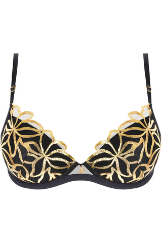 Lise Charmel Black & Gold Contour Bra Eclats d’or