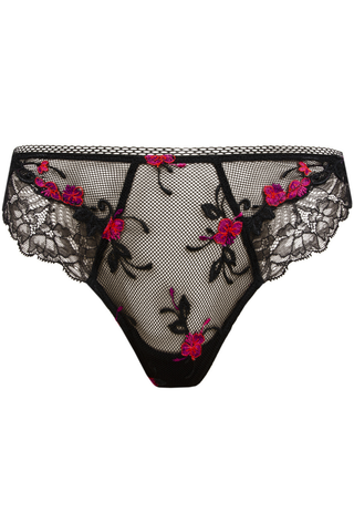 Lise Charmel L'Amour en Liberte Black Tanga Thong - French Knickers