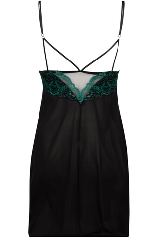 Lise Charmel Secrete Emeraude Black Nightie