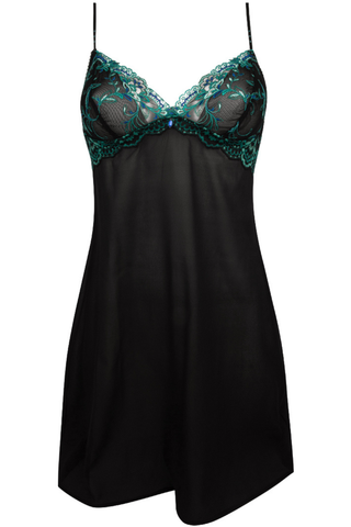 Lise Charmel Secrete Emeraude Black Nightie
