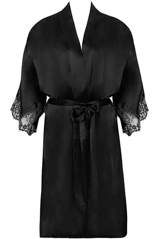 Lise Charmel Splendeur Soie Mid Length Robe Black