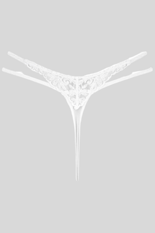 Louisa Bracq Victoria White Mini Thong - French Lingerie