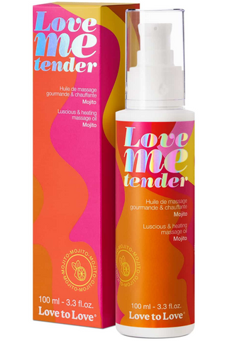 Love to Love Love Me Tender Warming Massage Oil Mojito 100ml - Naughty Knickers