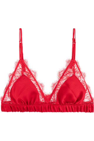 Love Stories Love Lace Unpadded Bralette Red