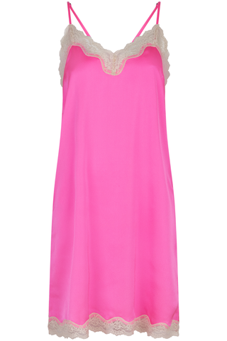 Love Stories Willow Slip Dress Neon Pink