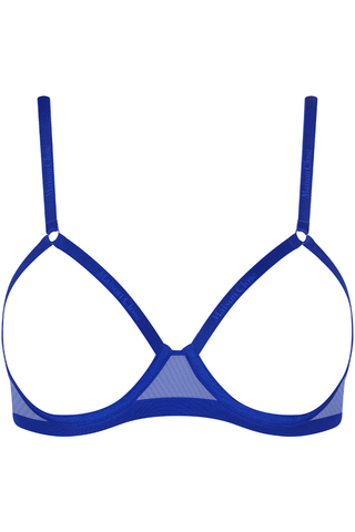 Maison Close Corps à Corps Open Underwired Bra Neon Blue