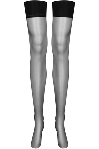 Maison Close Signature Stockings 6 Denier Black