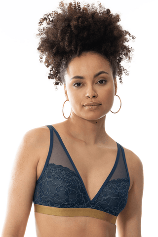 Mey Poetry Posh Triangle Bra Deep Shadow