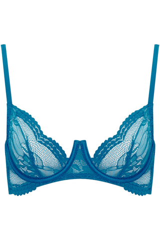 Muse by Coco de Mer Elise Plunge Bra Blue