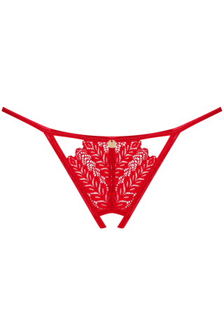 Obsessive Ingridia Crotchless Mini Thong Red