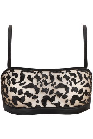 Prelude Black Bandeau Bra Les Nuits Folles - Wireless Bralette