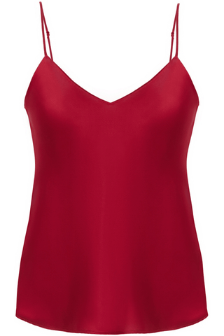 Simone Pérèle Dream Silk Camisole Tanga Red