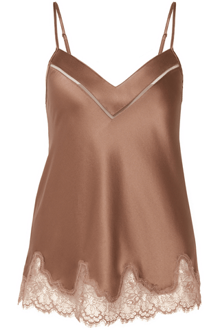 Simone Pérèle Nocturne Silk Camisole Macchiato