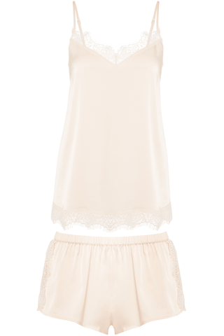 Simone Pérèle Satin Secrets Camisole & Shorty Rose Sakura