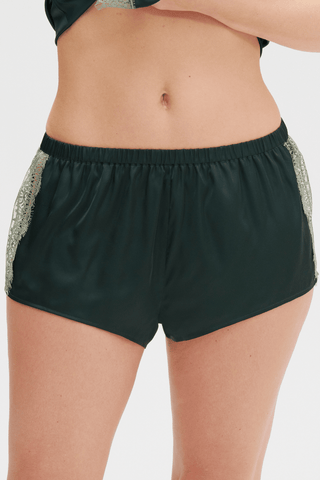 Simone Pérèle Satin Secrets Pyjama Short Kolsai Green