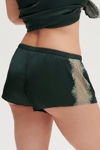 Simone Pérèle Satin Secrets Pyjama Short Kolsai Green