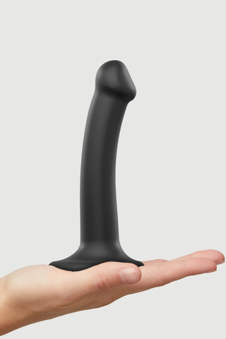 Strap On Me Black Double Density Bendable Dildo Small