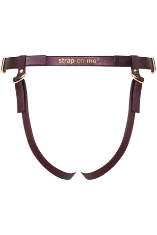 Generous Aubergine Leatherette Harness