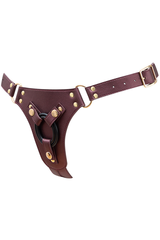 Generous Aubergine Leatherette Harness