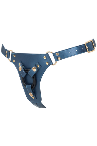 Generous Blue Leatherette Harness