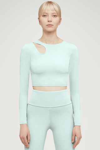 Wolford Warm Up Long Sleeve Top Aqua