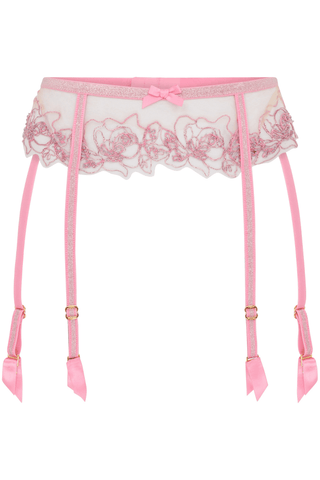 Agent Provocateur Lindie Suspender Belt Dusky Pink
