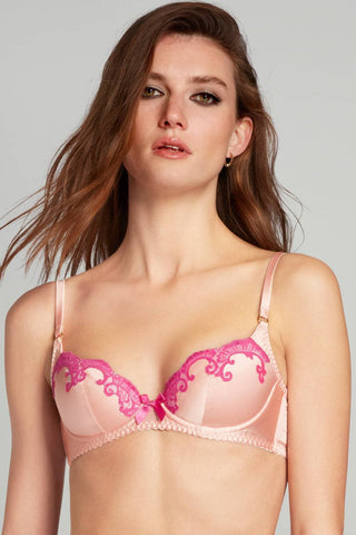 Agent Provocateur Molly Plunge Underwired Bra Pink