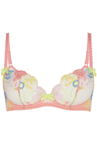 Agent Provocateur Zuri Plunge Underwired Bra Multi/Sand