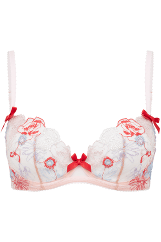Agent Provocateur Zuri Plunge Underwired Bra Red/Blue