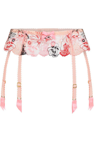 Agent Provocateur Zuri Suspender Pink/Red/Sand