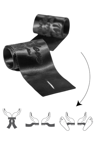 Bijoux Indiscrets Silky Restraints With Velvet Print, '0031