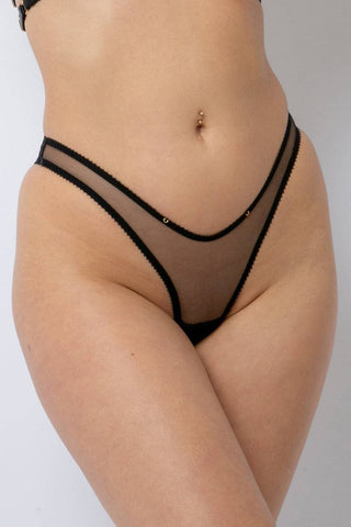 Edge o' Beyond Marinette Black High Rise Brief