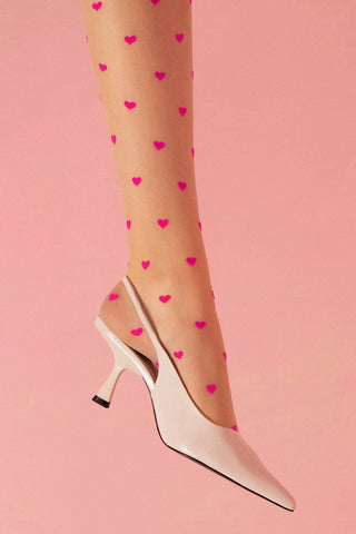 FiORE Love Booster Sheer Patterned Stockings