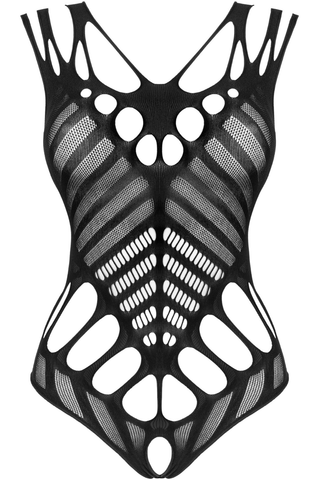 Obsessive B139 Crotchless Teddy Black