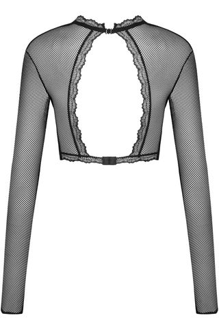 Obsessive Mibelia Open Underwired Long Sleeve Top Black