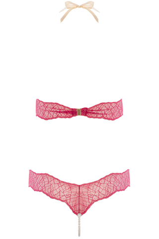Bracli Daisy Sydney Single Pearl Body Red - Lace Bodysuit
