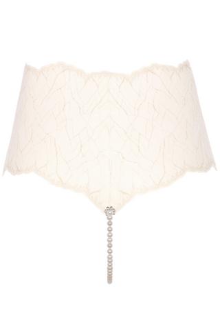 Bracli Sydney Daisy Pearl Panty Ivory - Naughty Knickers