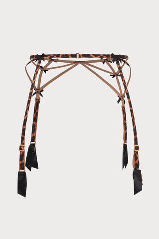 Agent Provocateur Blair Suspender Black/Leopard
