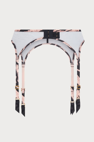 Agent Provocateur Ellise Suspender Belt Black/Pink