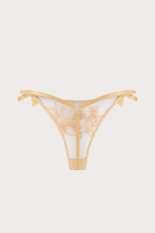 Lindie Mini Thong Gold, Size 4 (UK 12)