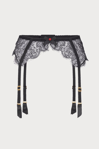 Agent Provocateur Lorna Lace Suspender Belt Black