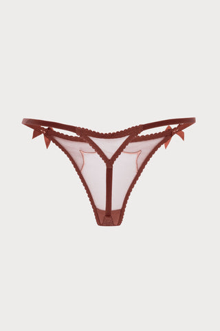 Agent Provocateur Lorna Mini Thong Chestnut Brown