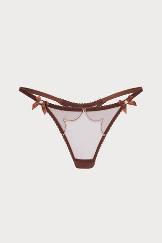 Agent Provocateur Lorna Mini Thong Chestnut Brown